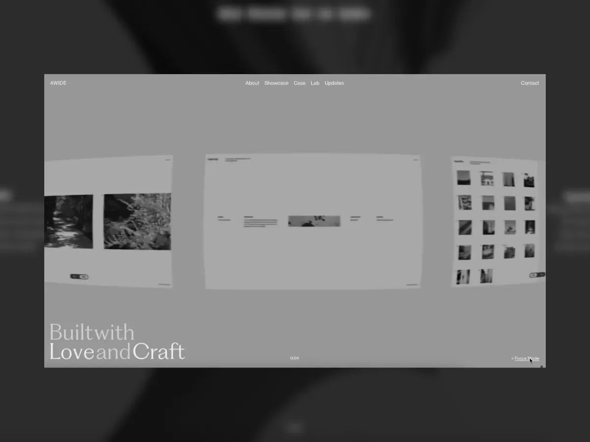 Designing 4WIDE: Integrating Distortion, Blur, and Motion for Enhanced User Experience