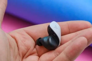 A photo of Sony’s Pulse Explore wireless earbuds.