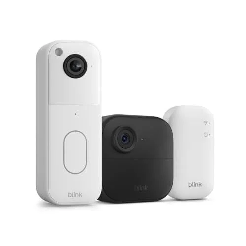 Blink 2nd Gen Doorbell With Outdoor 4 Cam and Sync Module Core