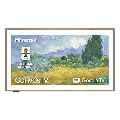 Hisense 65&ldquo; Hi-QLED S7 CanvasTV Series 4K UHD Google Smart Art TV (65S7SG, 2026 New) - 144Hz, Art Mode, Anti-Glare Panel, Dolby Vision HDR, Hi-Matte Display, Frame & UltraSlim Wall Mount Included