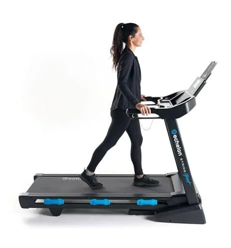 Echelon Stride Sport 40 Treadmill, Smart Foldable Exercise Treadmill with Cushioned Deck, LCD, Bluetooth, Workout Programs, Easy Storage and Portability + 30-Day Free Membership