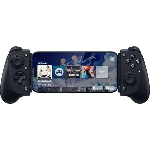 Razer Kishi V3 Gaming Controller for iPhone 15 & 16, Android: Full Sized TMR Thumbsticks - Dual Back Buttons - Fits Most Phone Cases - Wired & Remote Play for PC - 3 Free Months of Apple Arcade
