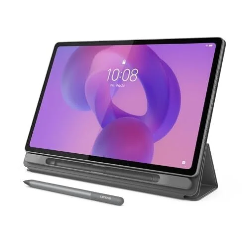 Lenovo Idea Tab Plus - Lightweight Tablet - 12.1&Prime; 2.5K IPS Touchscreen Display - 90Hz - MediaTek Dimensity 6400-8GB Memory - 128GB Storage - Integrated Arm Mali-G57 MC2 Tab Pen & Folio Case