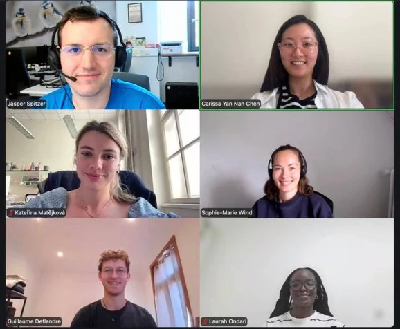 Screenshot of participants at the first virtual Student-ECR Council meeting