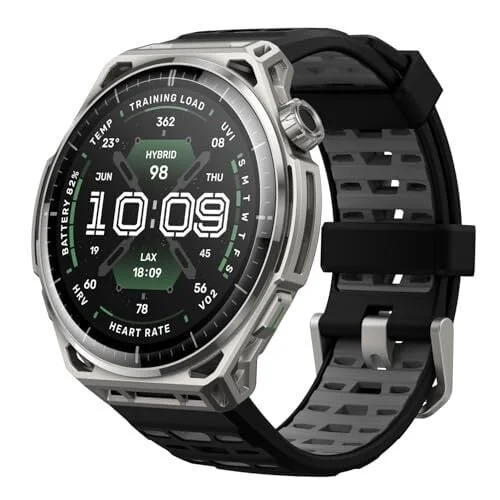 Amazfit Balance 3 GPS Smartwatch, 48mm 1.5"AMOLED Sapphire Glass, Stainless Steel Case, 21-Day Battery, Flashlight, 64GB, Offline Maps, 10 ATM, 180+ Sports & HYROX Fitness Tracker for Android & iPhone
