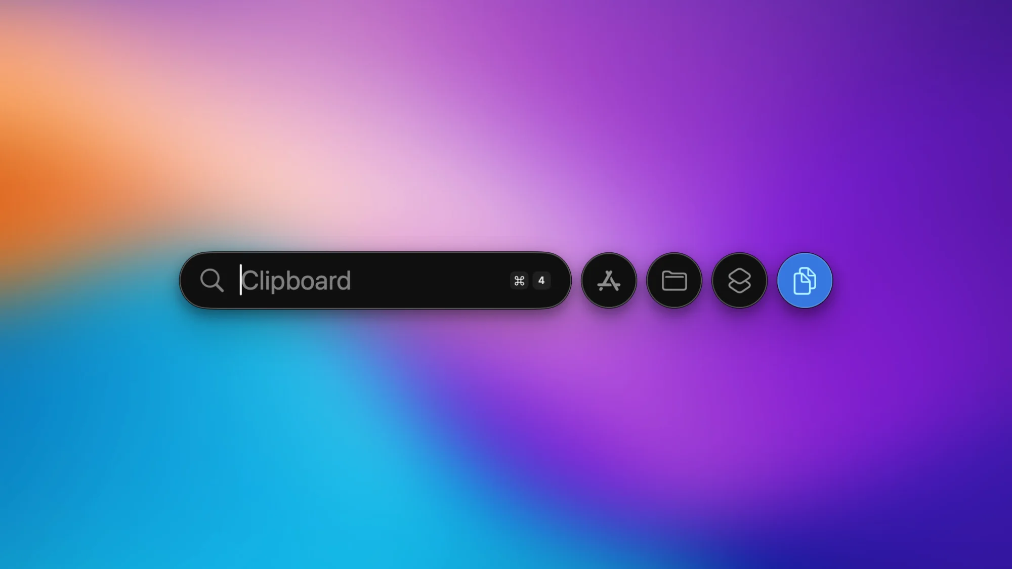 Spotlight's clipboard history on a Mac