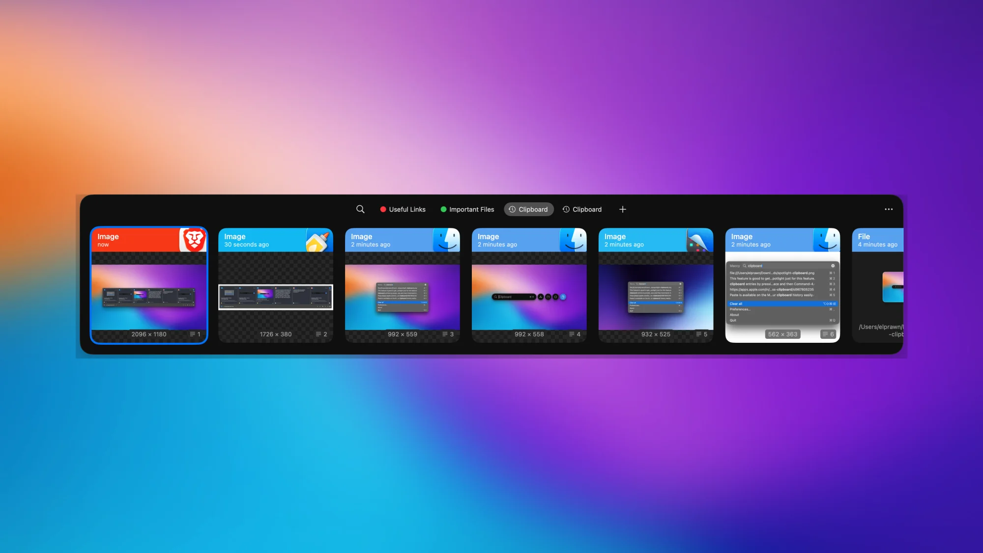Paste app on a Mac