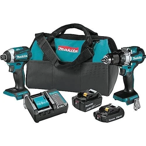 Makita XT296SMR 18V LXT&reg; Lithium-Ion Brushless Cordless 2-Pc. Combo Kit (2.0Ah/4.0Ah)