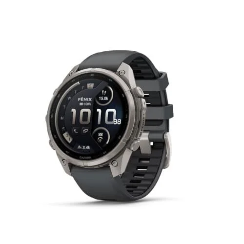Garmin fēnix&reg; 9 Pro, inReach&reg;, Titanium, 47mm, Graphite/Black