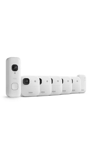 Blink Battery Doorbell 2K+ (newest model) and Outdoor 2K+ (newest model) &mdash; Wireless smart security, 2K video, enhanced audio. Sync Module Core included - 5 Cameras + Battery Doorbell 2K+ (White)