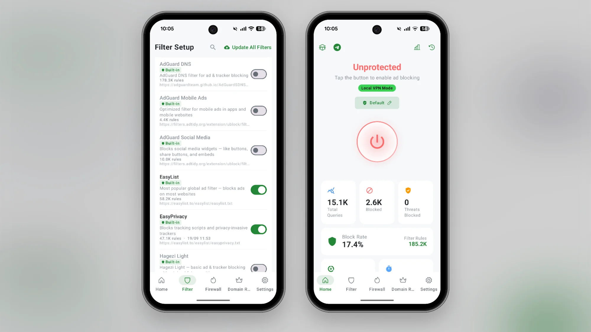 BlockAds customization on Android