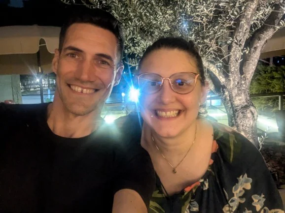 Beatriz Milz and Mauro Lepore after coffee and pastries in São Paulo, Brazil in 2025