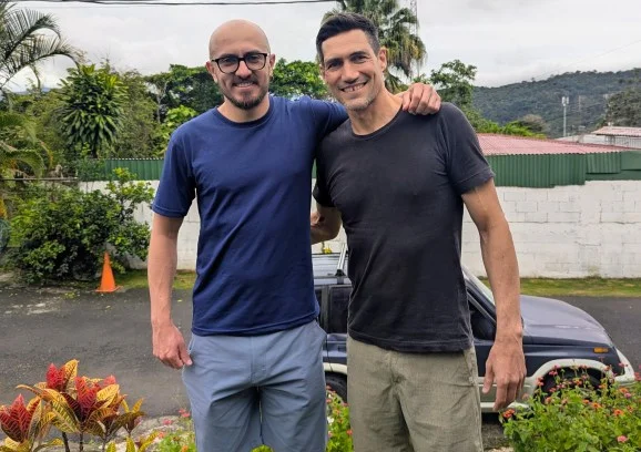 Ronny A. Hernández Mora and Mauro Lepore at Ronny's family gathering near San José, Costa Rica in 2025