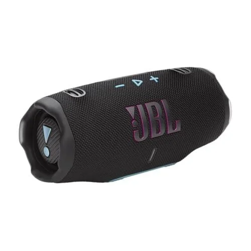 JBL Charge 6 - Portable Waterproof & Drop-Proof Bluetooth Speaker, Bold Pro Sound & AI Sound Boost, 28Hrs Playtime, Built-in powerbank & Comes with a Sturdy/Removable Carrying Strap (Black/Teal)
