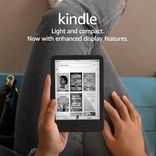Amazon Kindle 16GB 6" Built-in Light eReader (2024, Black)