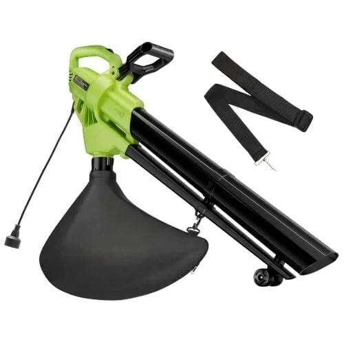 DUMOS Electric Leaf Blower/Vacuum/Mulcher, 500 CFM Corded Blower