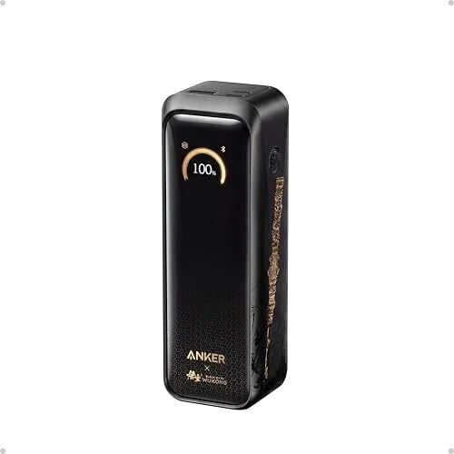 Anker Prime Power Bank Black Myth: Wukong Edition, 20,100mAh 3-Port Portable Charger with 220W, Two-Way Power, TSA-Approved, App Control, for MacBook, iPhone 17/16 Series, and More (Base Not Included)