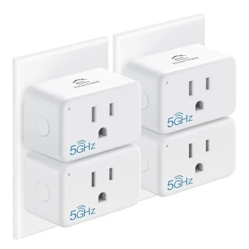 EIGHTREE 5GHz Smart Plug,Smart Outlet Works with Alexa & Google Home,4 Pack