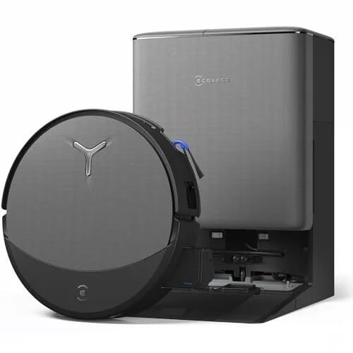 ECOVACS DEEBOT T90 PRO OMNI Robot Vacuum and Mop, 30,000Pa Suction, Instant Self-Cleaning OZMO Roller Mop, TruEdge Deep Edge Cleaning, ZeroTangle, Hot Water Wash & 145&deg;F Air Dry, AI Obstacle Avoidance