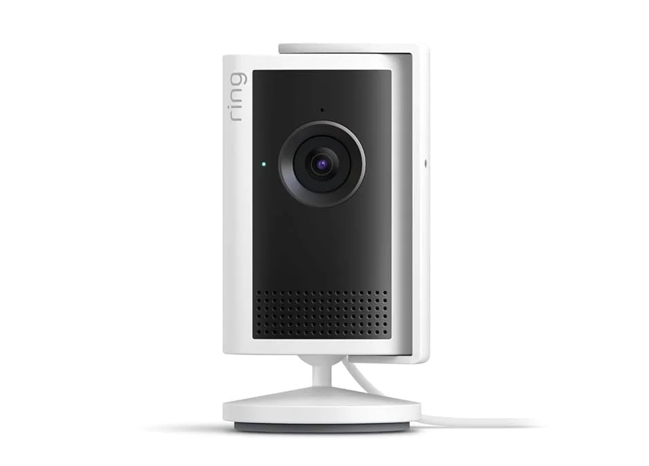 Ring Indoor Cam Plus 2K Wired Security Camera (White)