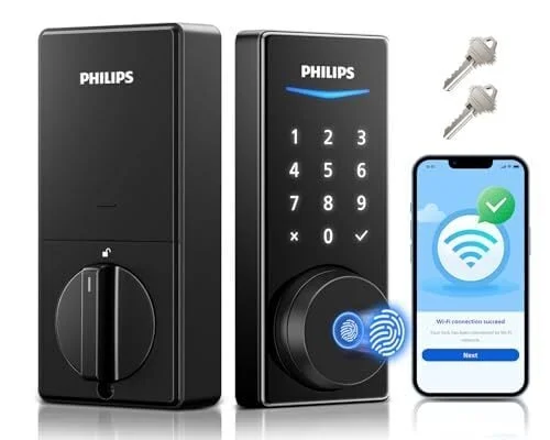 Philips Wi-Fi Smart Door Lock, Fingerprint Door Lock