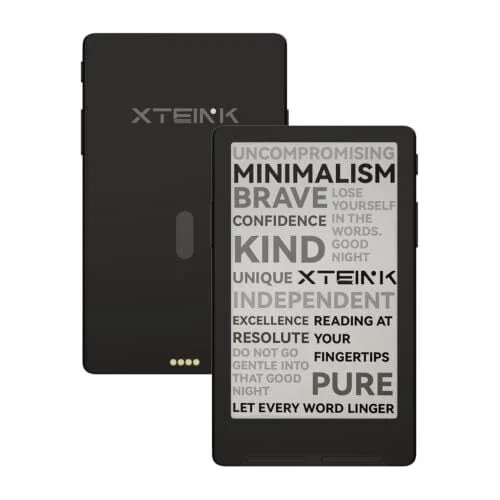 XTEINK X4 Classic Pocket eReader, Ultra-Light 68g & 4.9mm Thin, Space Black